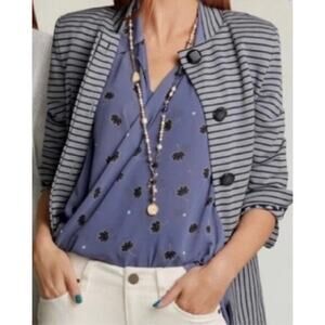 Cabi Blouse & Cami Set SN#5534 Size M Periwinkle Floral Sleeveless Career Casual